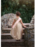 Gold Sequin High Low Flower Girl Dress